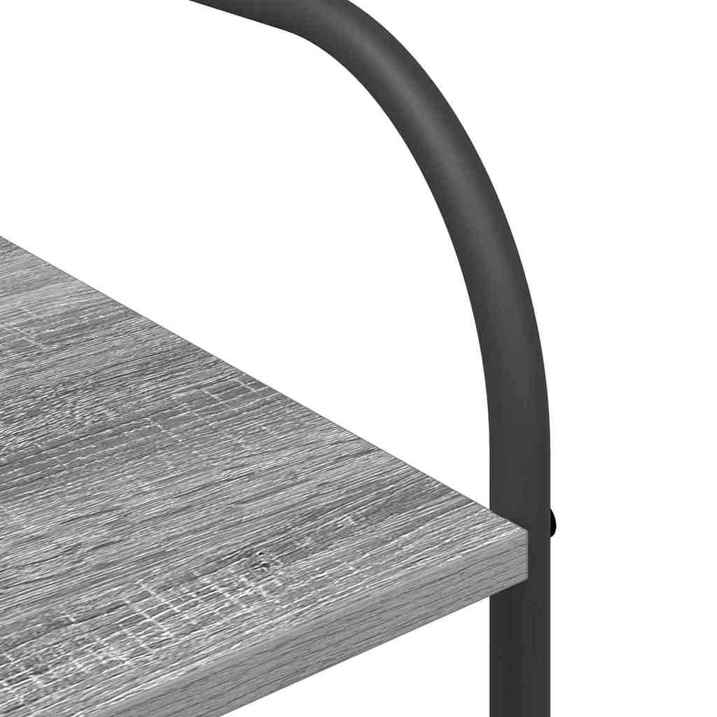 Kleiderständer mit Regal Grau 120 x 44 x 160 cm Holzwerkstoff