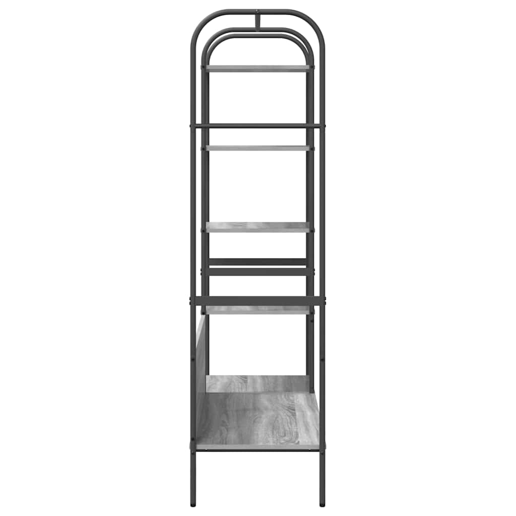 Kleiderständer mit Regal Grau 120 x 44 x 160 cm Holzwerkstoff