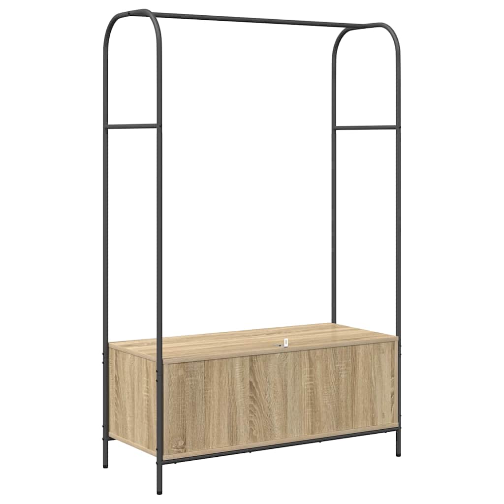 Kleiderständer Braun Eichen-Optik 100 x 44 x 160 cm