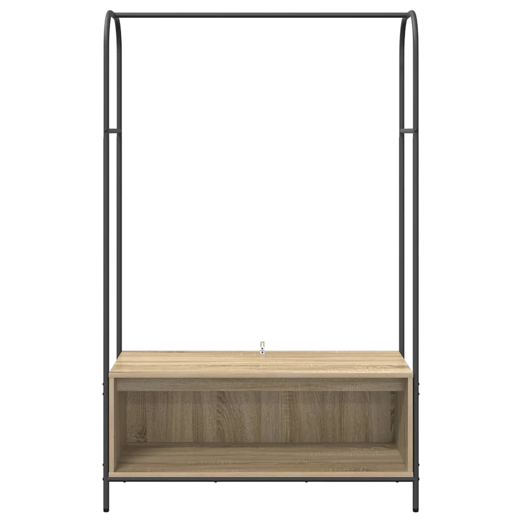 Kleiderständer Braun Eichen-Optik 100 x 44 x 160 cm