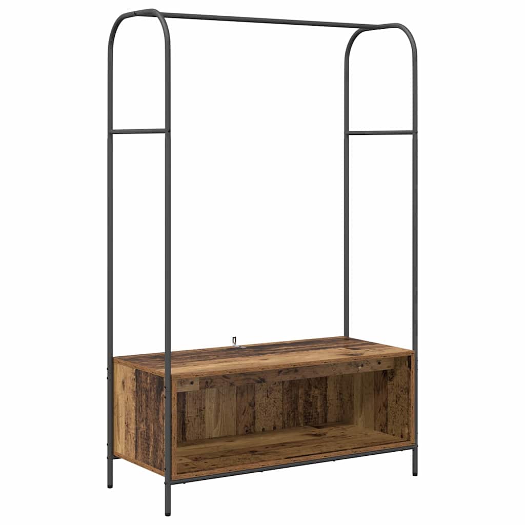 Kleiderständer Braun Eichen-Optik 100 x 44 x 160 cm
