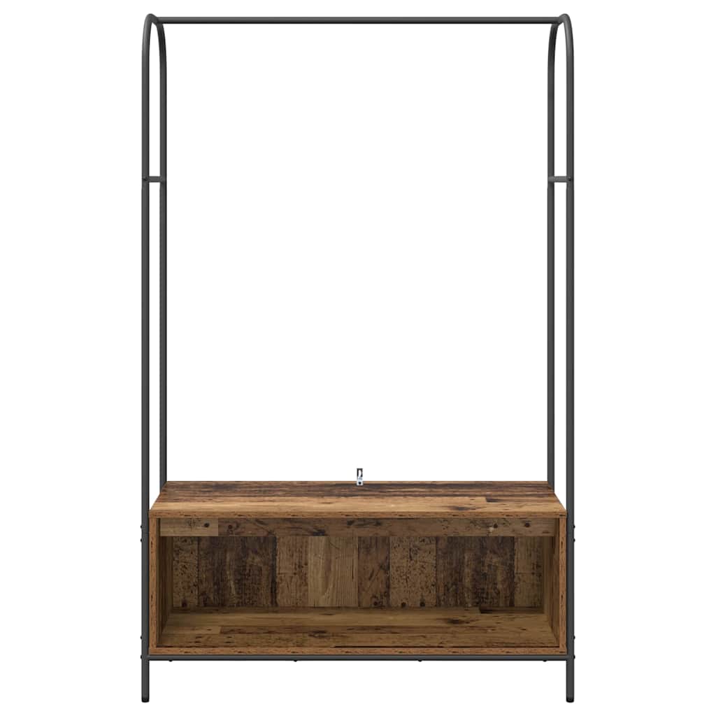 Kleiderständer Braun Eichen-Optik 100 x 44 x 160 cm