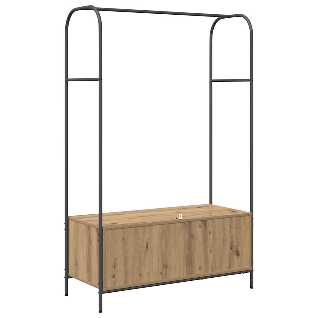 Kleiderständer Braun Eichen-Optik 100 x 44 x 160 cm
