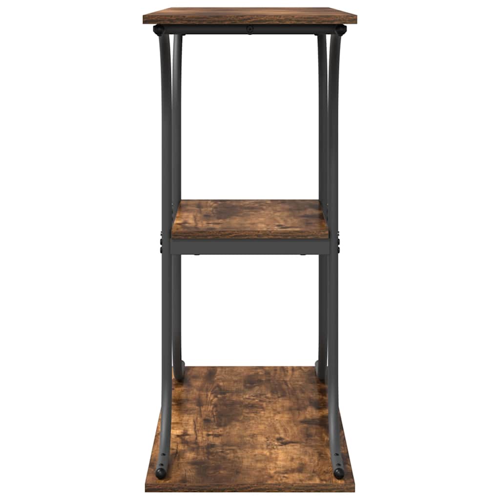 Konsolentisch mit Regal Geräucherte Eiche 101 x 35 x 80,5 cm