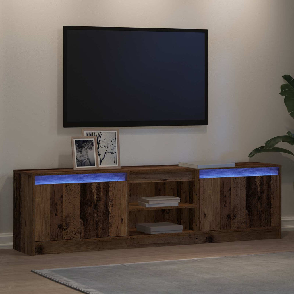 TV-Einheiten 2 pcs Braun 180 x 34 x 50 cm Holzwerkstoff