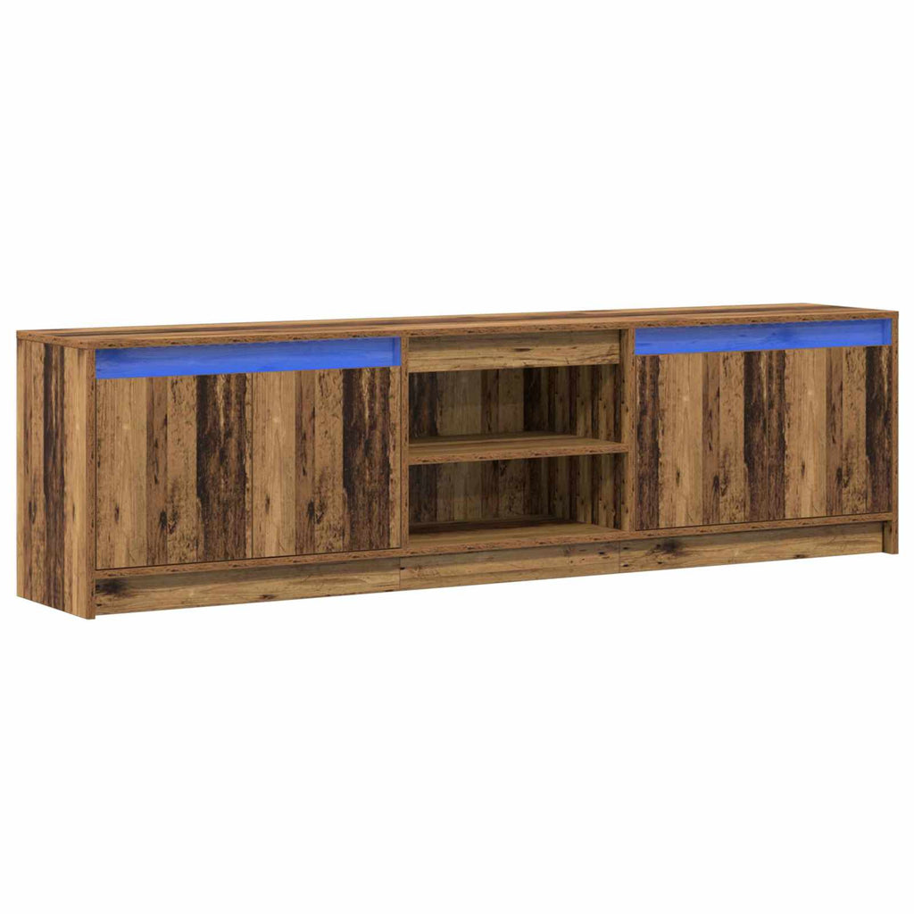 TV-Einheiten 2 pcs Braun 180 x 34 x 50 cm Holzwerkstoff