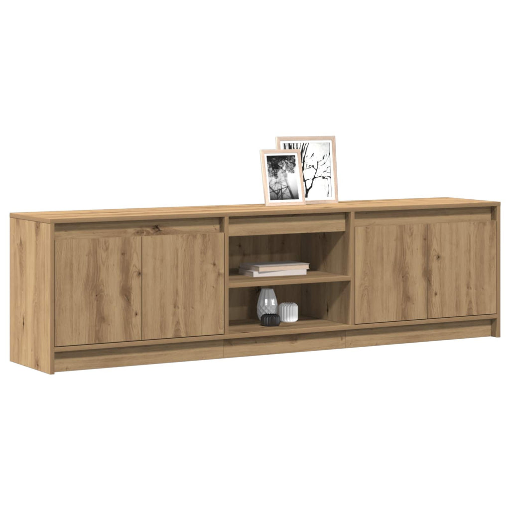 TV-Einheiten 2 pcs Braun 180 x 34 x 50 cm Holzwerkstoff