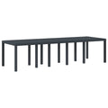 Gartentisch Anthrazit 300 x 100 x 73 cm Poly-Rattan