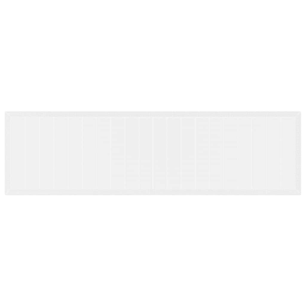 Gartentisch Weiß 350 x 100 x 74 cm Poly-Rattan