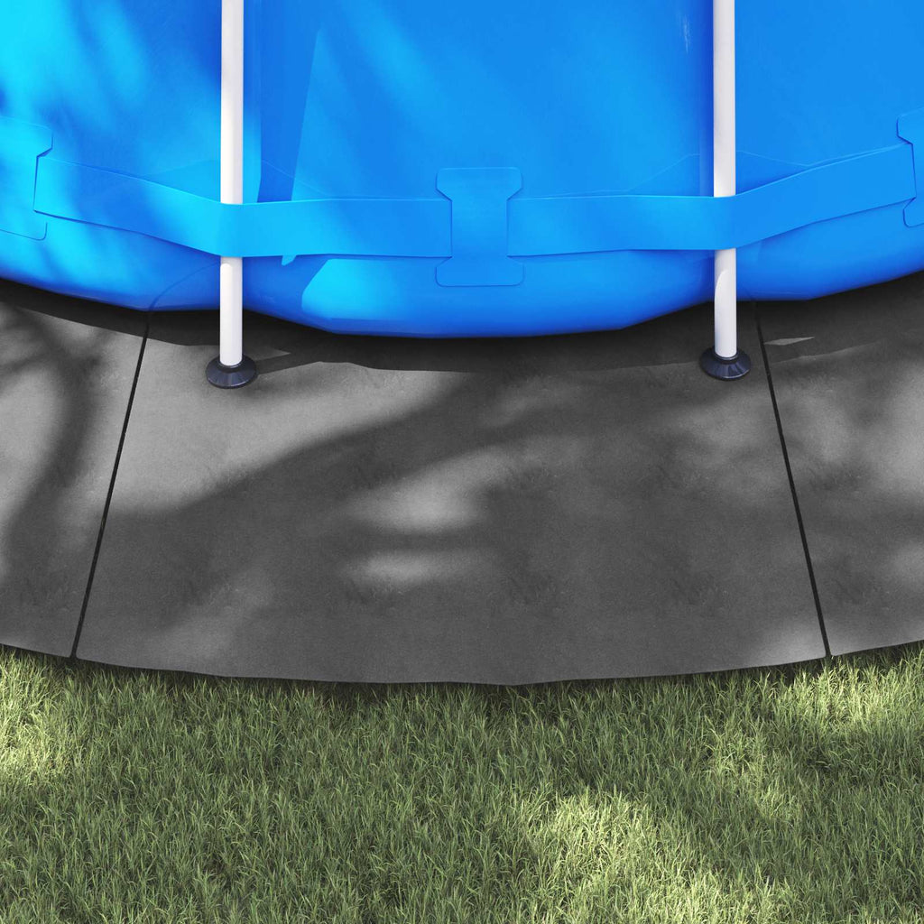 Bodenfolie für Pools Hellgrau Ø 610 cm Vliesstoff
