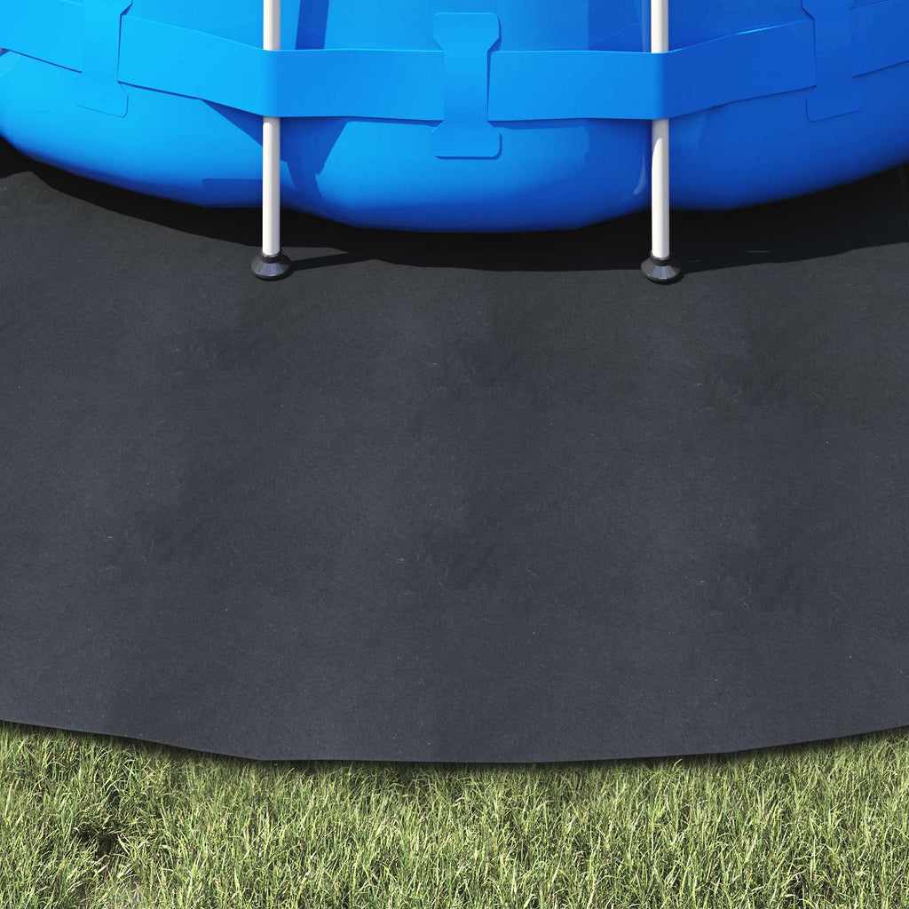 Bodenfolie für Pools Schwarz Ø 306 cm Vliesstoff