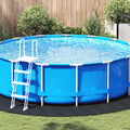 Bodenfolie für Pools Schwarz Ø 396 cm Vliesstoff