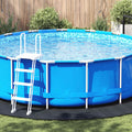 Bodenfolie für Pools Schwarz Ø 458 cm Vliesstoff