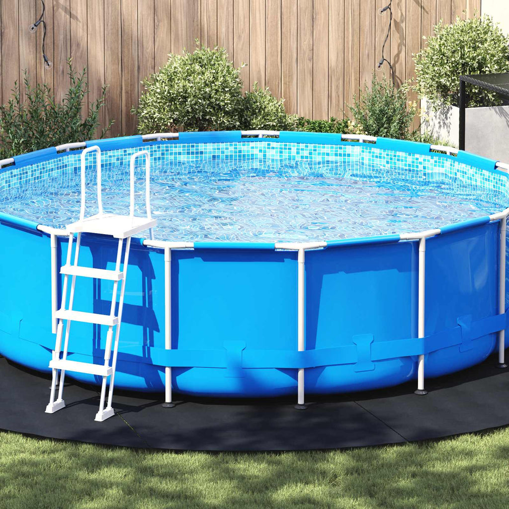 Bodenfolie für Pools Schwarz Ø 500 cm Vliesstoff