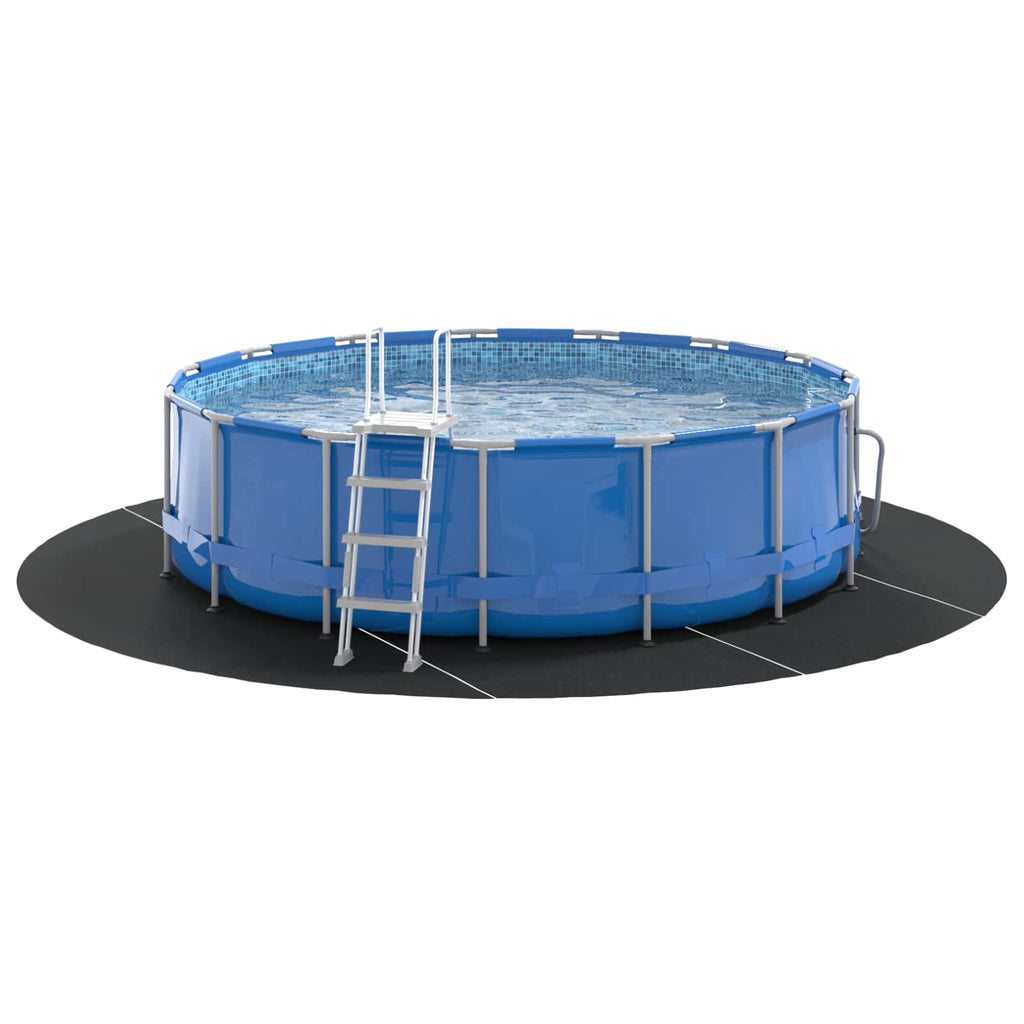 Bodenfolie für Pools Schwarz Ø 500 cm Vliesstoff
