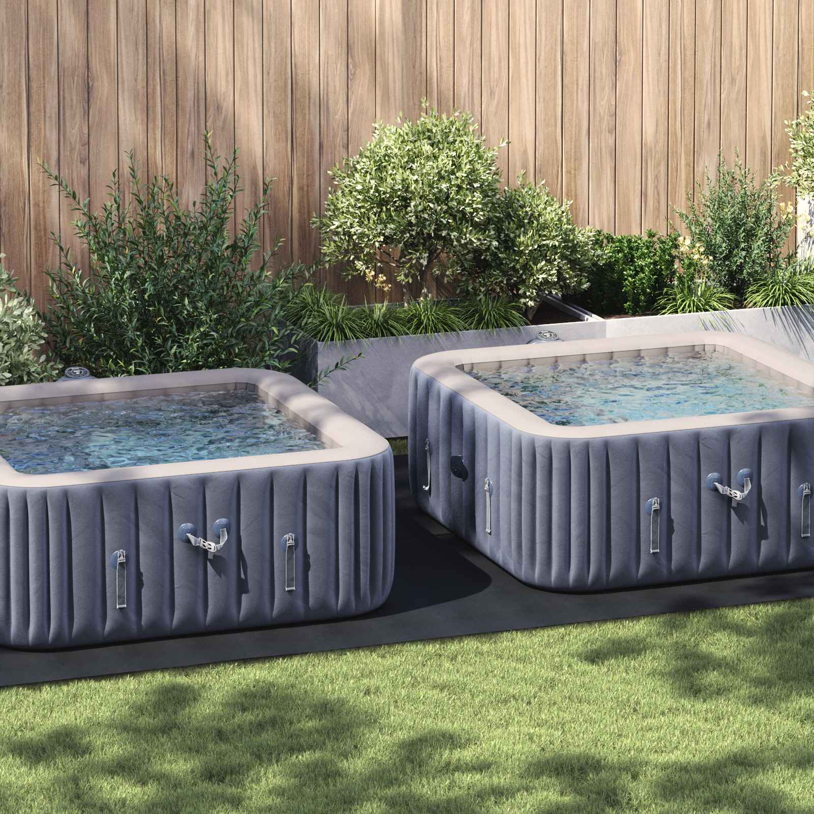 Bodenfolie für Pools Schwarz 500 x 250 x 0,1 cm Vliesstoff