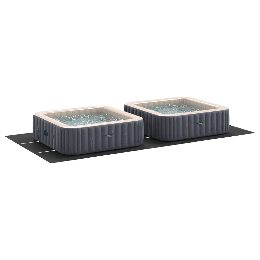 Bodenfolie für Pools Schwarz 640 x 321 x 0,1 cm Vliesstoff