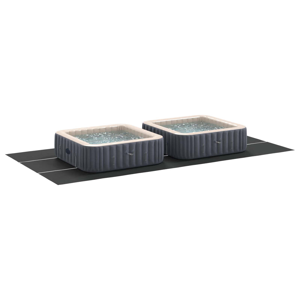Bodenfolie für Pools Schwarz 750 x 372 x 0,1 cm Vliesstoff