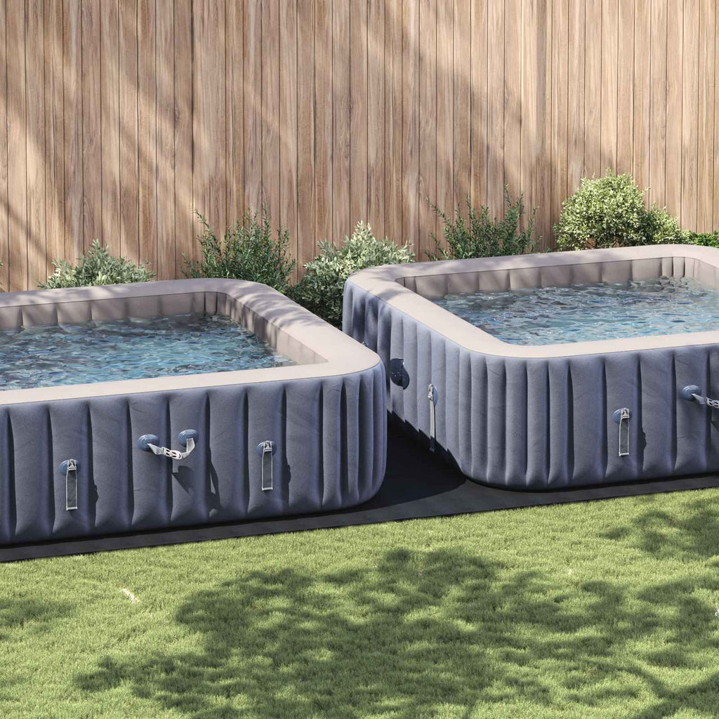 Bodenfolie für Pools Schwarz 820 x 420 x 0,1 cm Vliesstoff