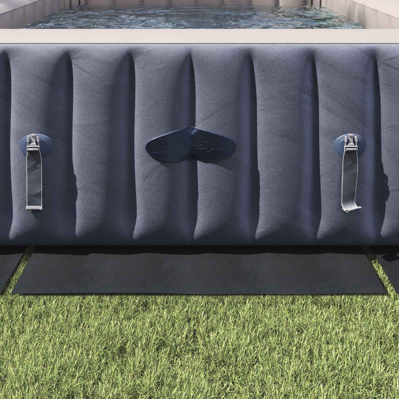 Bodenfolie für Pools Schwarz 999 x 500 x 0,1 cm Vliesstoff