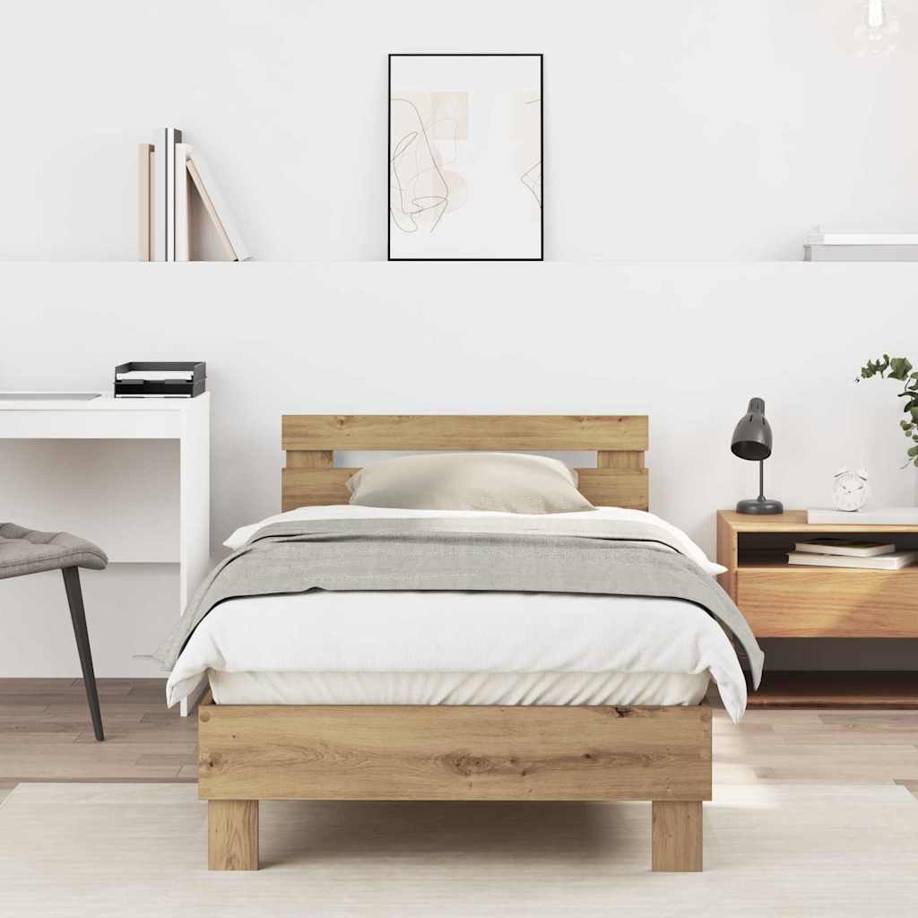Bettrahmen Artisan-Eiche 203 x 95 x 70 cm Holzwerkstoff