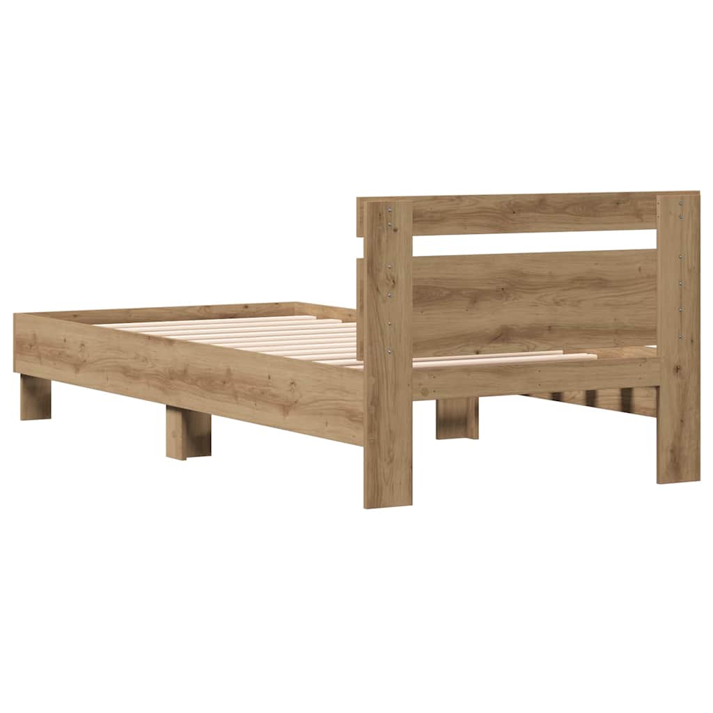Bettrahmen Artisan-Eiche 203 x 95 x 70 cm Holzwerkstoff