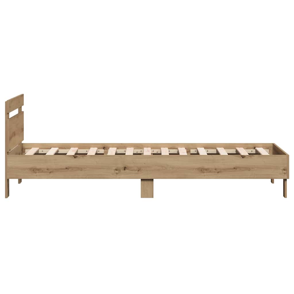 Bettrahmen Artisan-Eiche 203 x 95 x 70 cm Holzwerkstoff