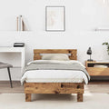 Bettrahmen mit Kopfteil Altholz 193 x 95 x 88 cm Holzwerkstoff