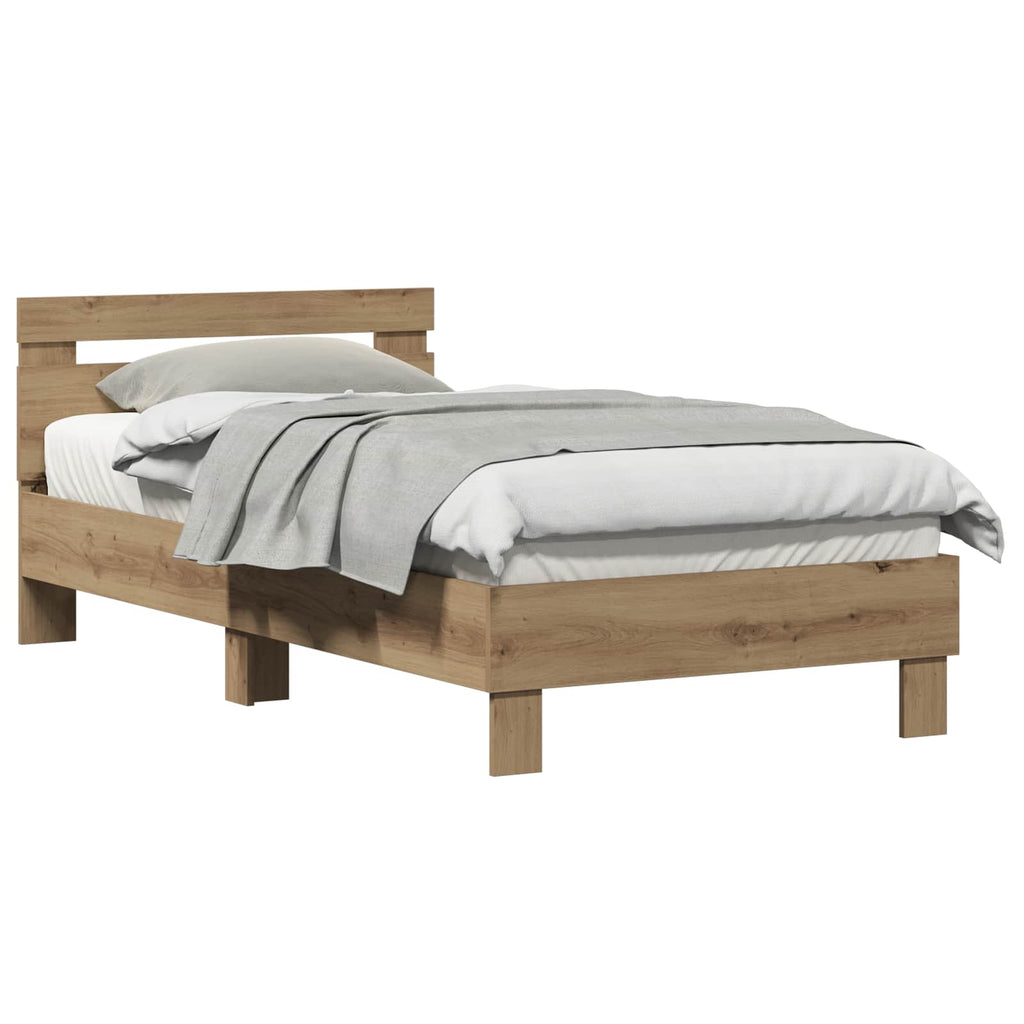 Bettrahmen Artisan-Eiche 193 x 95 x 88 cm Holzwerkstoff