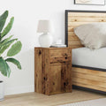 LED Nachttisch Altholz 38 x 34 x 61 cm Holzwerkstoff