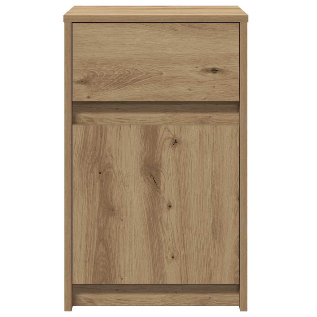LED Nachttisch Artisan-Eiche 38 x 34 x 61 cm Holzwerkstoff