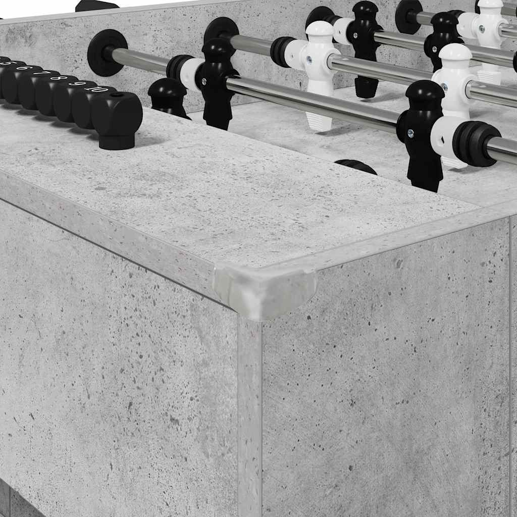 Tischfußballtisch Betongrau 146,5 x 74 x 85 cm Holzwerkstoff