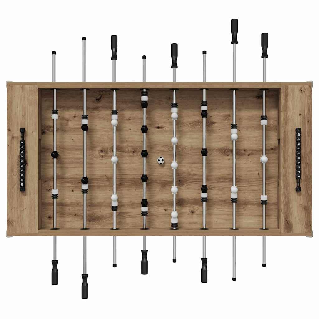 Tischfußballtisch Artisan-Eiche 146,5 x 74 x 85 cm