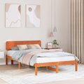 Bettrahmen Wachsbraun 120 x 190 cm Massives Kiefernholz