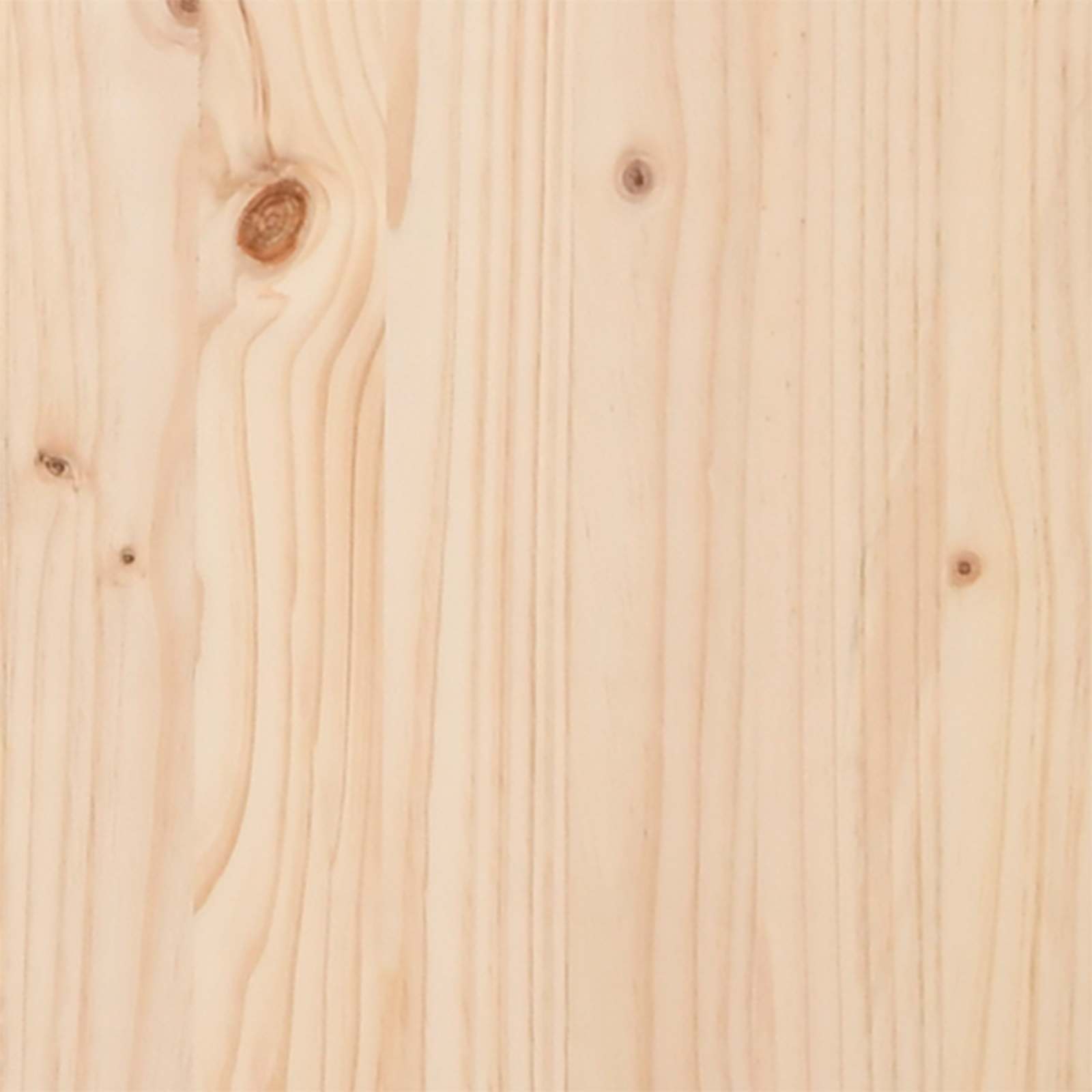 Bettrahmen mit Kopfteil Natur 80 x 200 cm Massives Kiefernholz
