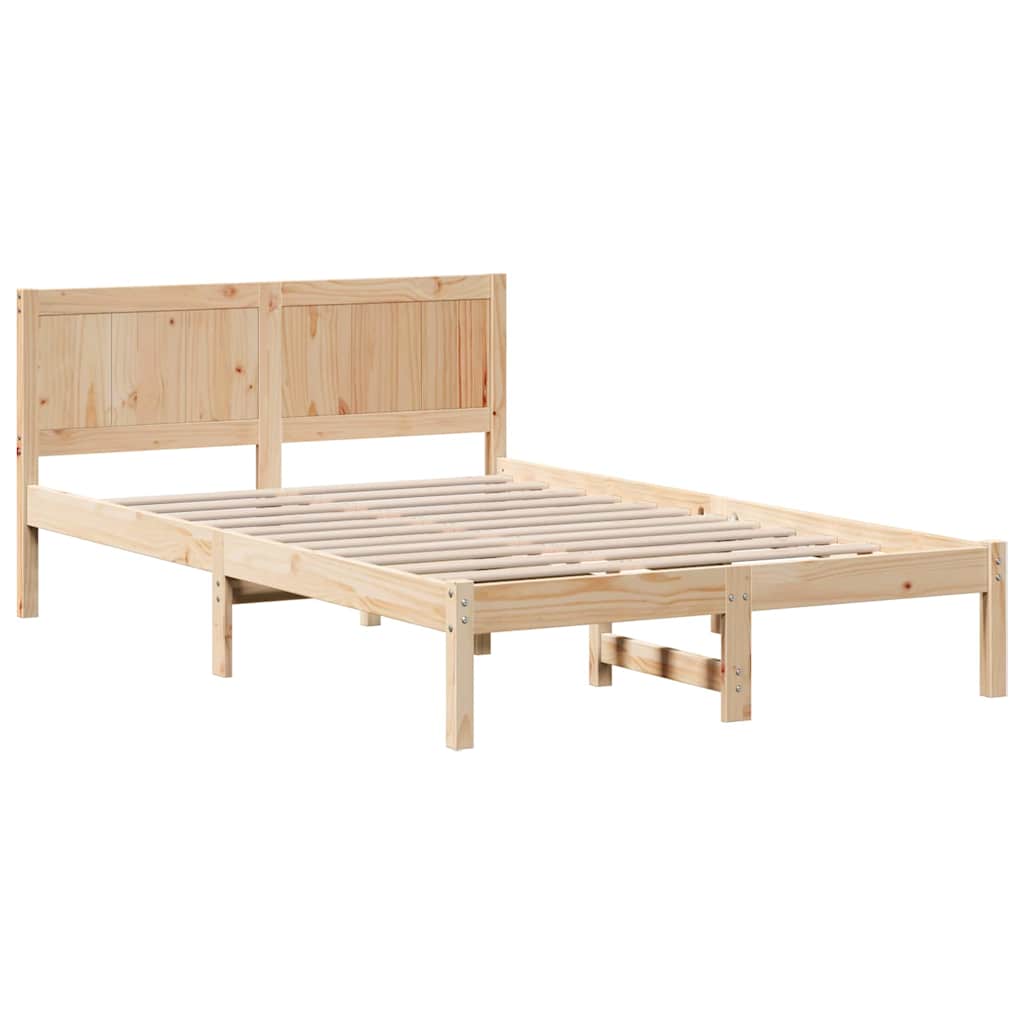 Bettgestell Braun 120 x 190 cm Massivholz Kiefer