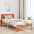 Bettgestell Braun 90 x 190 cm Massivholz Kiefer