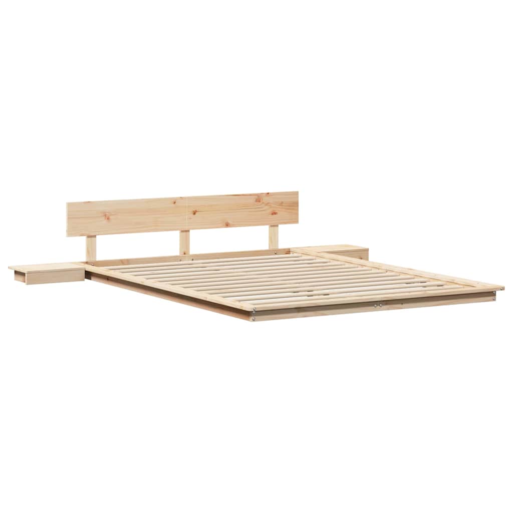 Bettgestell Braun 150 x 200 cm Holz