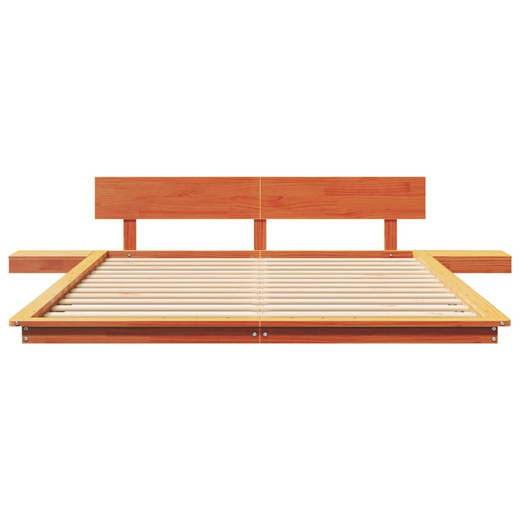 Bettgestell Braun 150 x 200 cm Holz