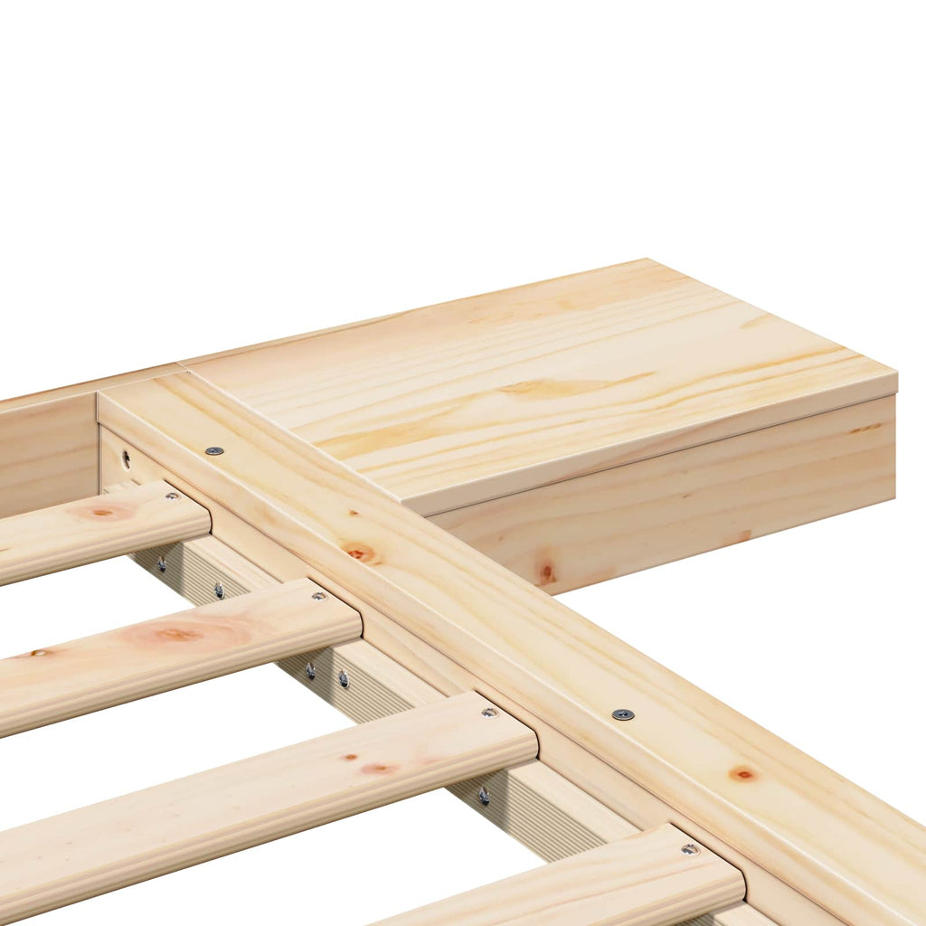 Bettgestell Braun 120 x 200 cm Holz