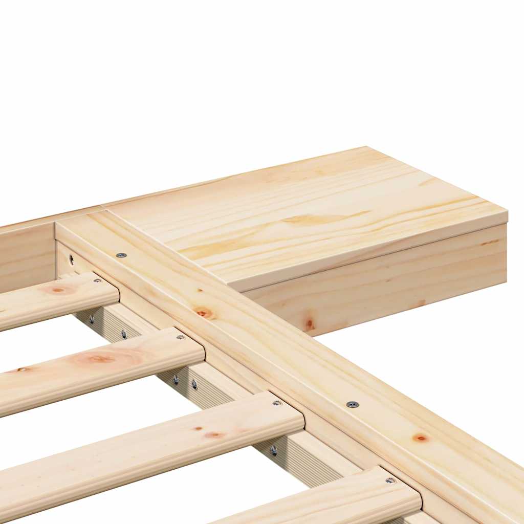 Bettgestell Braun 140 x 190 cm Holz