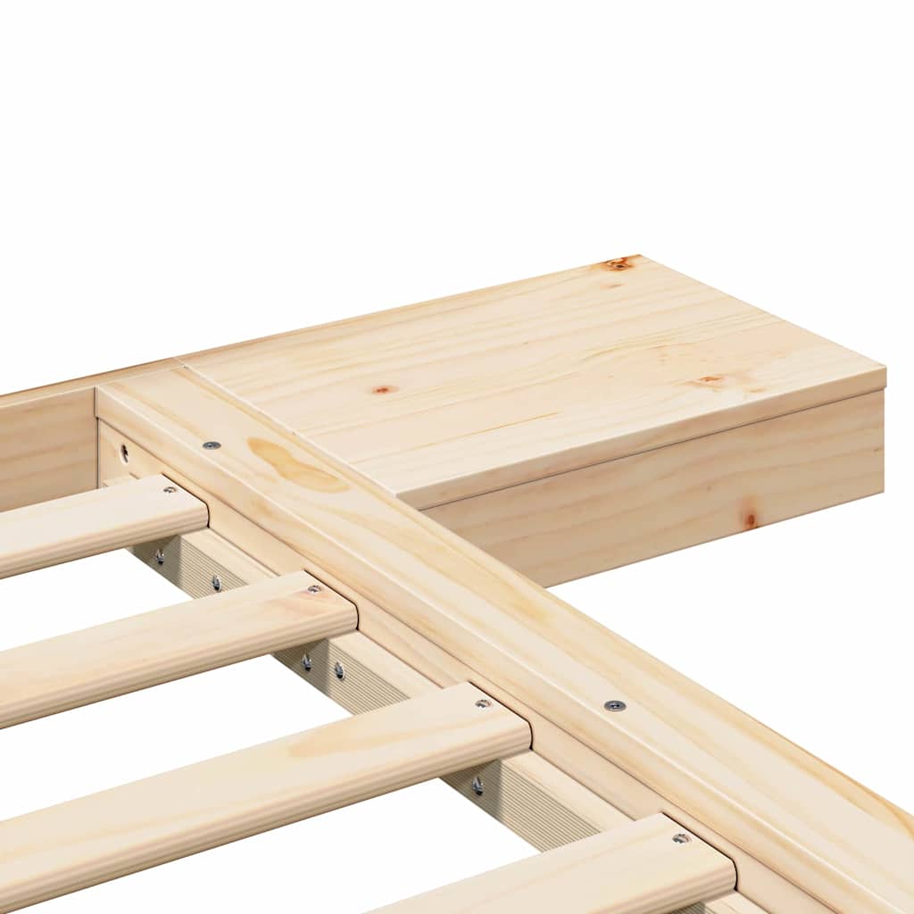 Bettgestell Braun 75 x 190 cm Holz