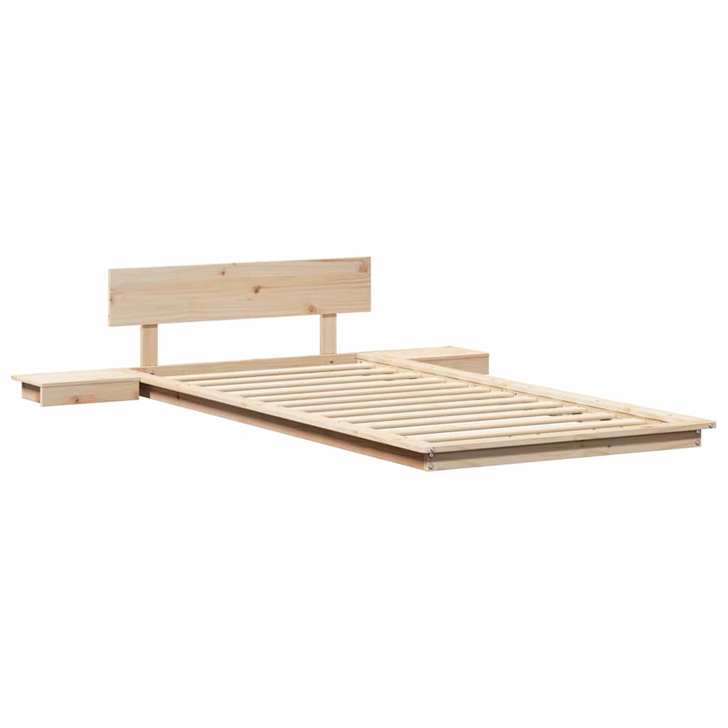 Bettgestell Braun 75 x 190 cm Holz