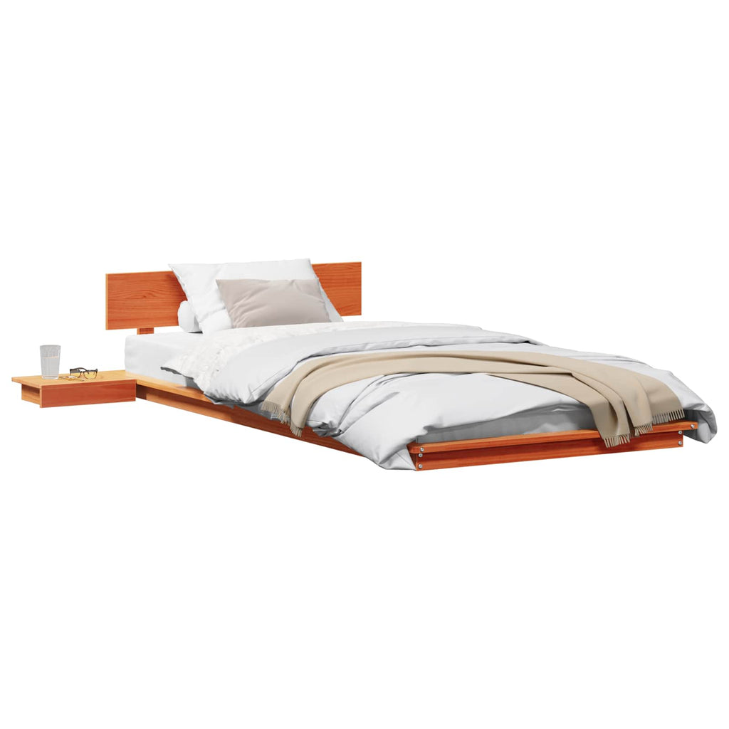 Bettgestell Braun 75 x 190 cm Holz