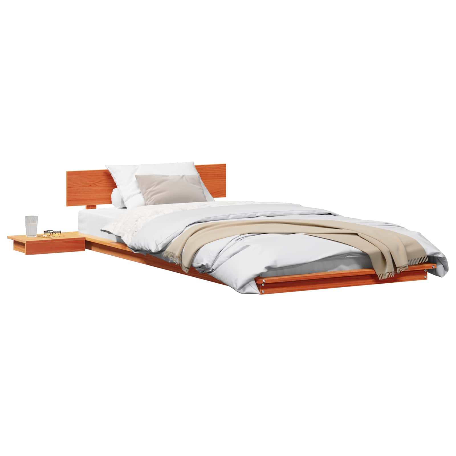 Bettgestell Braun 75 x 190 cm Holz