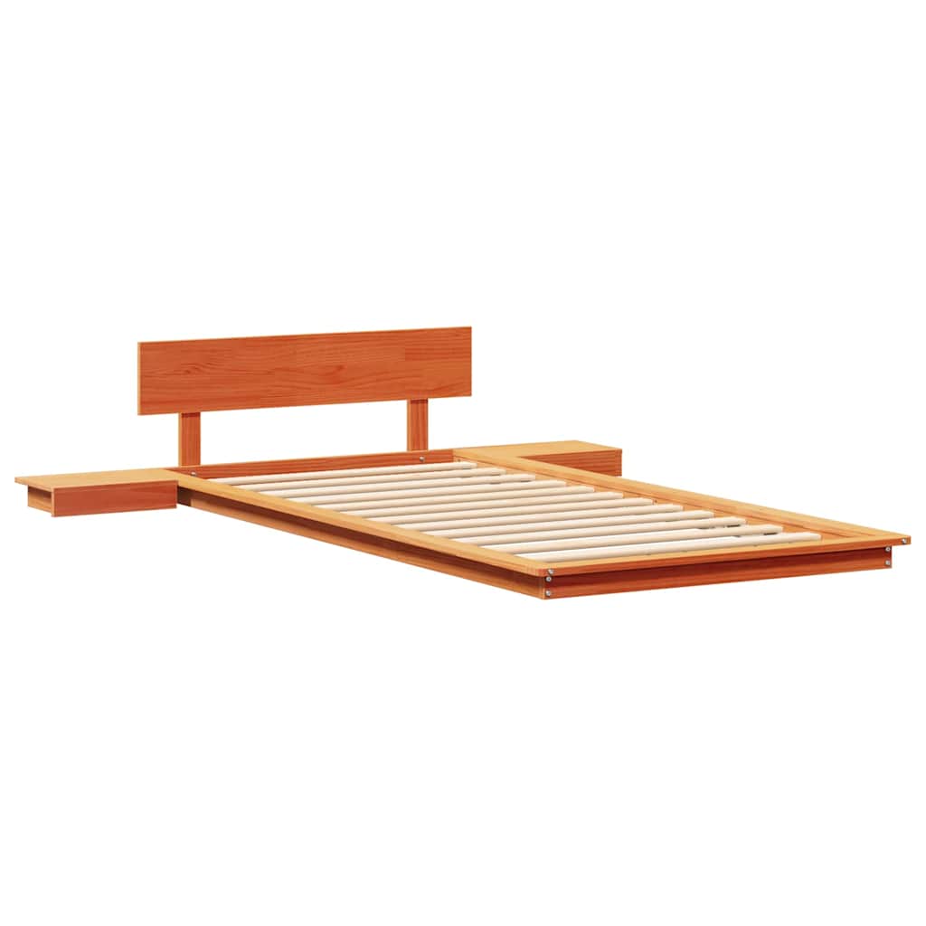 Bettgestell Braun 75 x 190 cm Holz