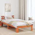 Bettrahmen Wachsbraun 90 x 190 cm Massives Kiefernholz