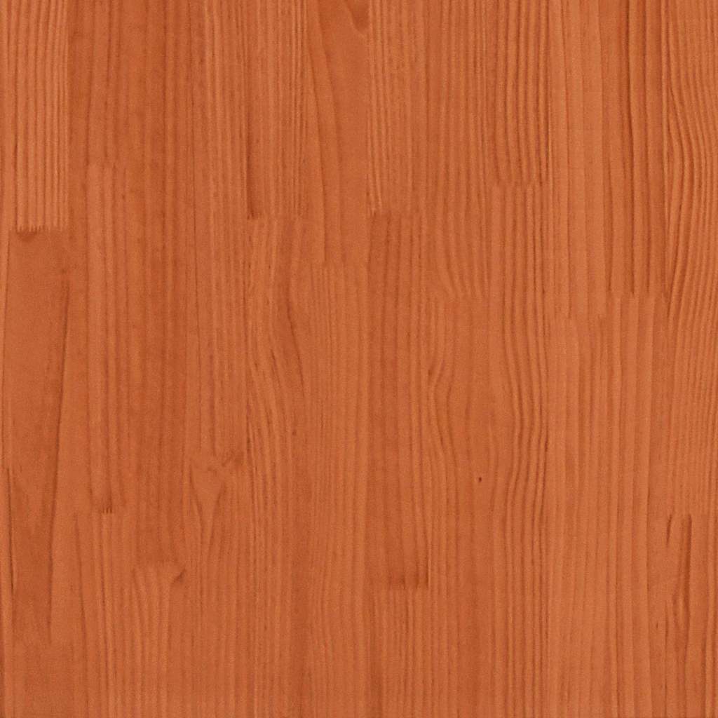 Bettrahmen Wachsbraun 140 x 200 cm Massives Kiefernholz