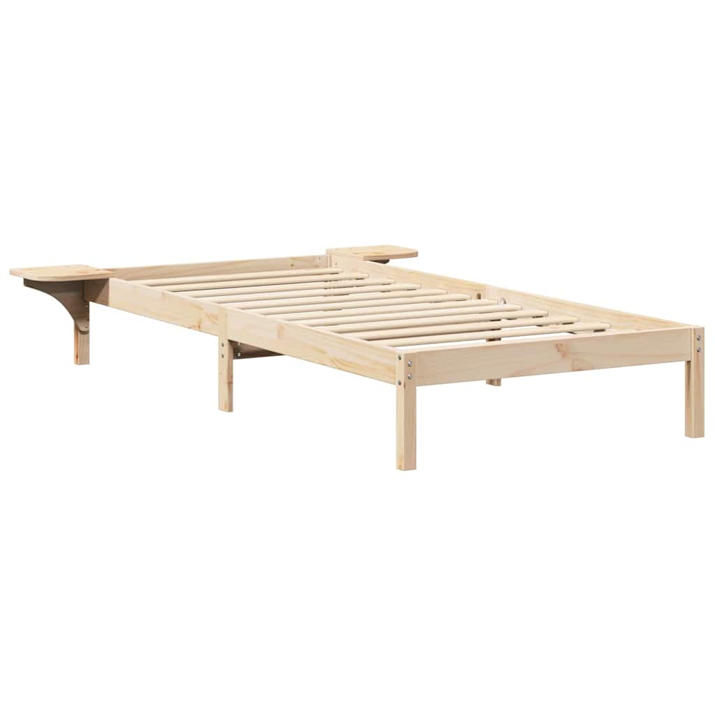 Bettrahmen Natur 100 x 200 cm Massives Kiefernholz