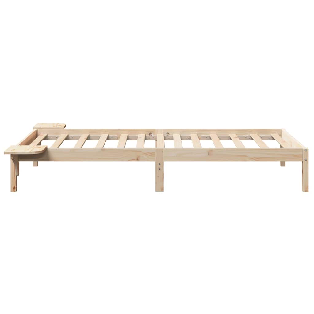 Bettrahmen Natur 80 x 200 cm Massives Kiefernholz